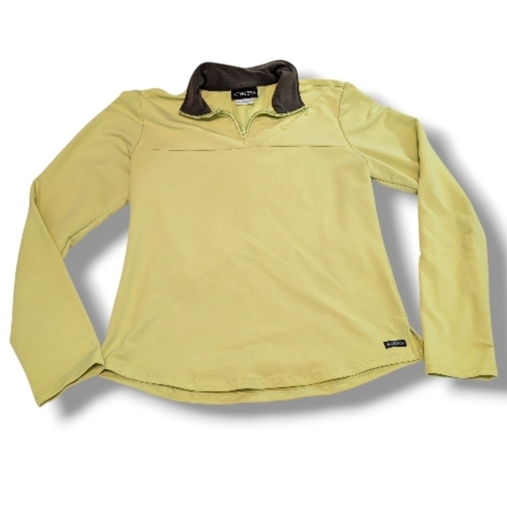 Like New Athleta Yellow / Green Long Sleeve Jacket, Sz Medium